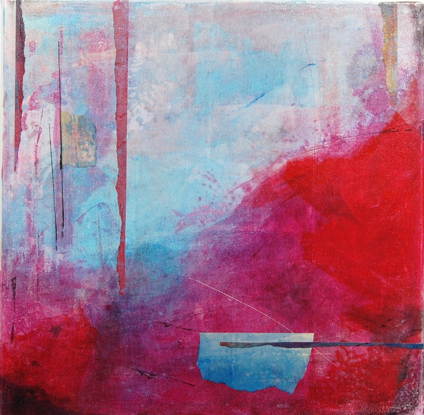 Crimson and Blue Garden