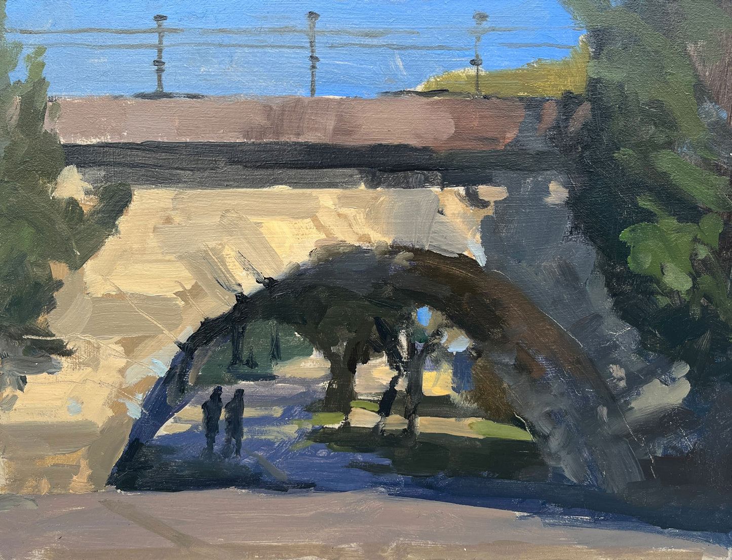 Morning shadows by the Guadalquivir