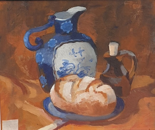 Delft Jug with Bread and Oil