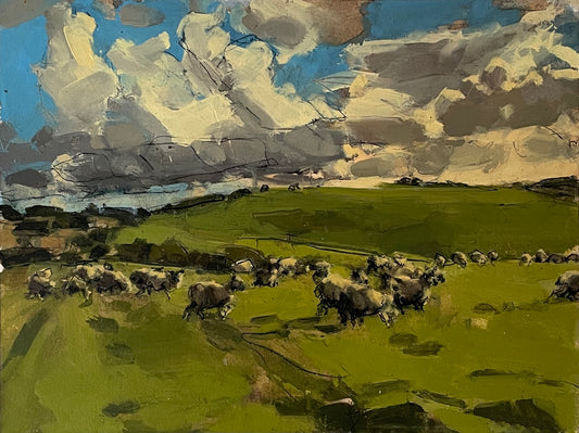 Sheep, South Downs, September III