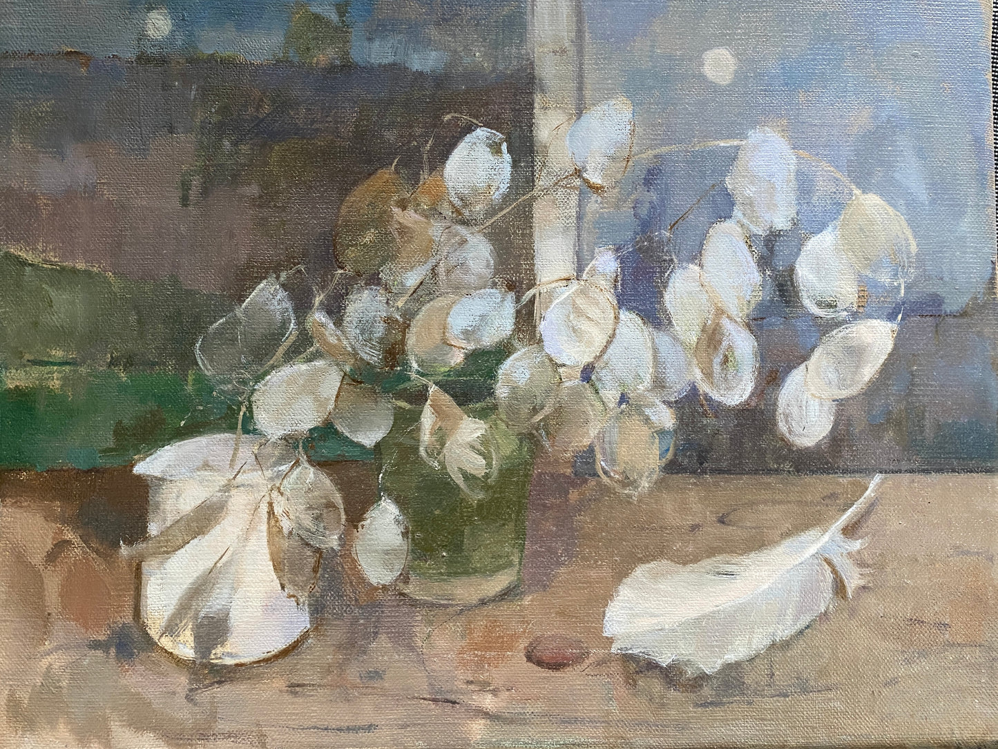 Honesty with Goose Feather