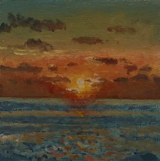 Clouds Parting Sunset