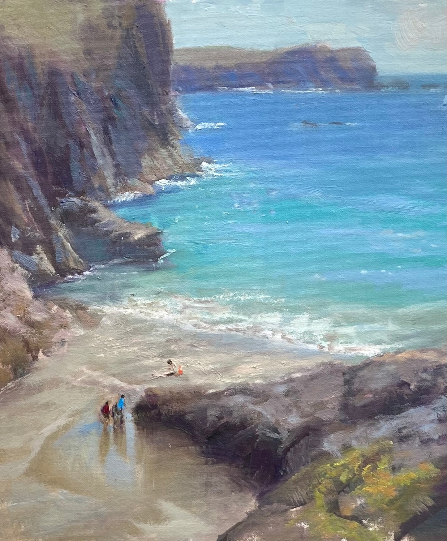 Orange bucket, Kynance Cove