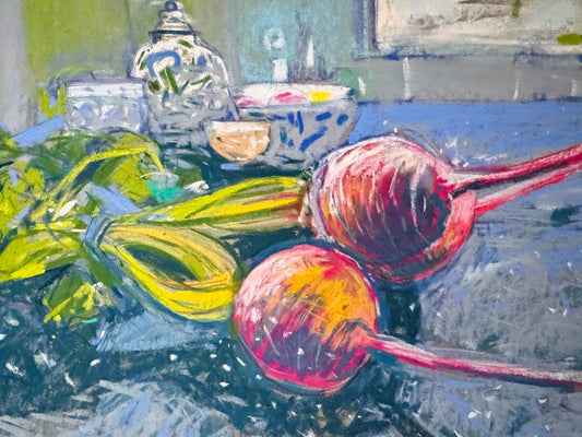 Beetroots and sugar bowl