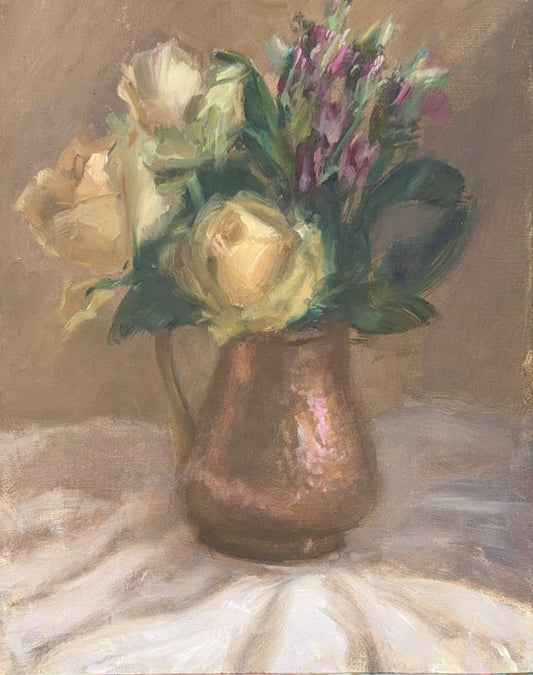 Roses and Copper Jug