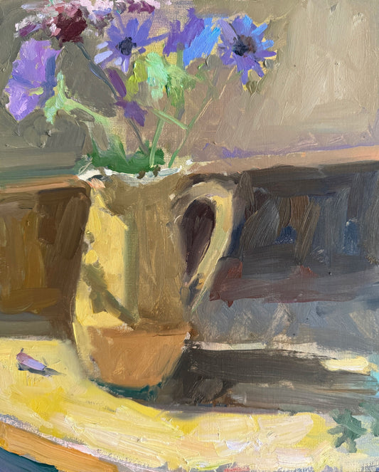 Garden flowers in Denby jug