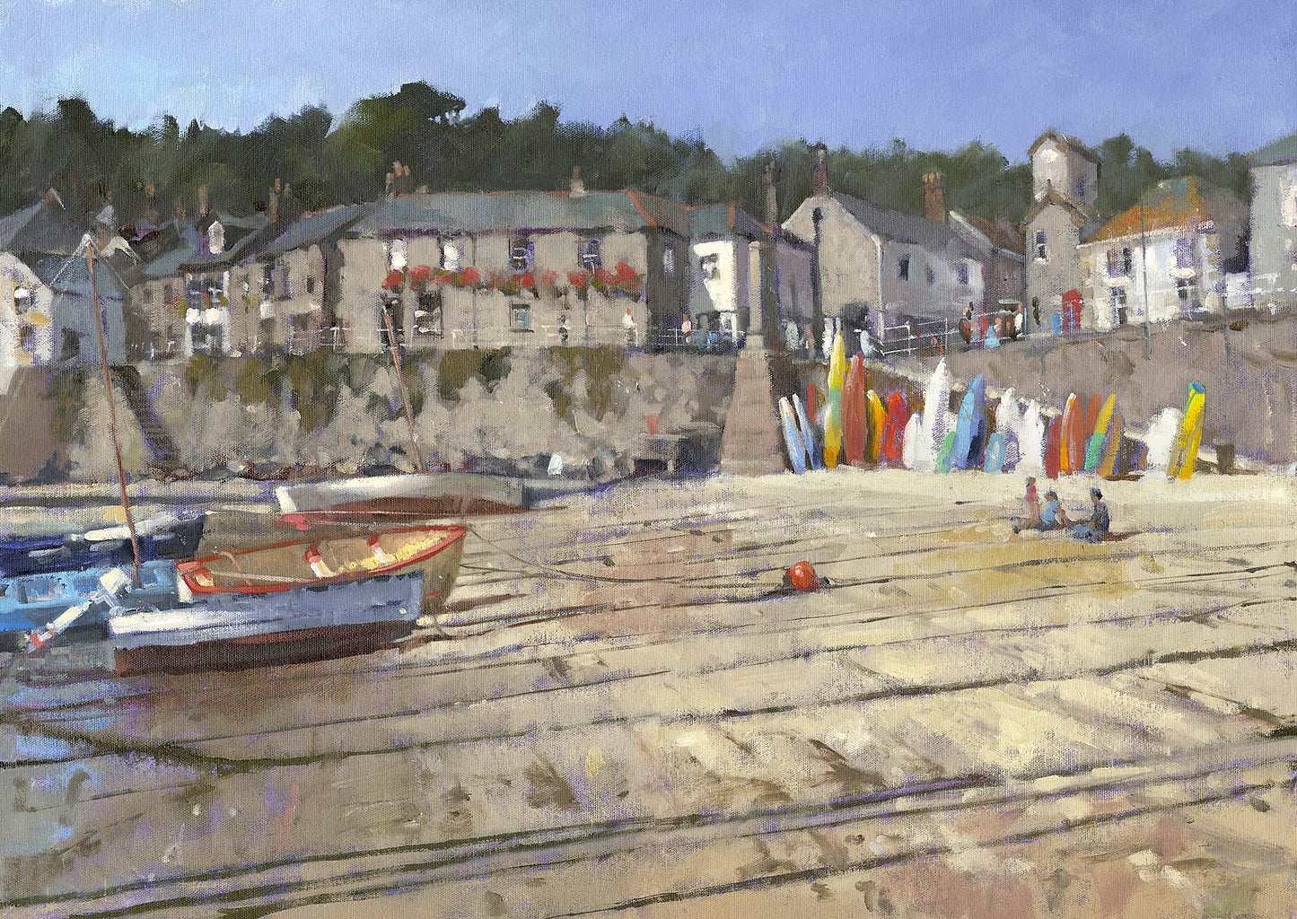 Mousehole, boats and lines