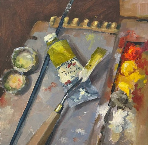 On the easel