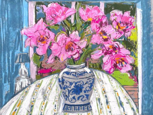 Peonies and Chinese Vase