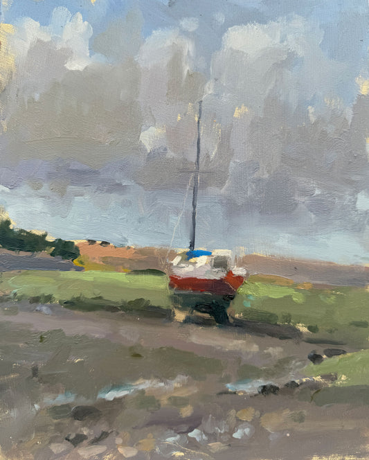 Red boat, Porlock Weir