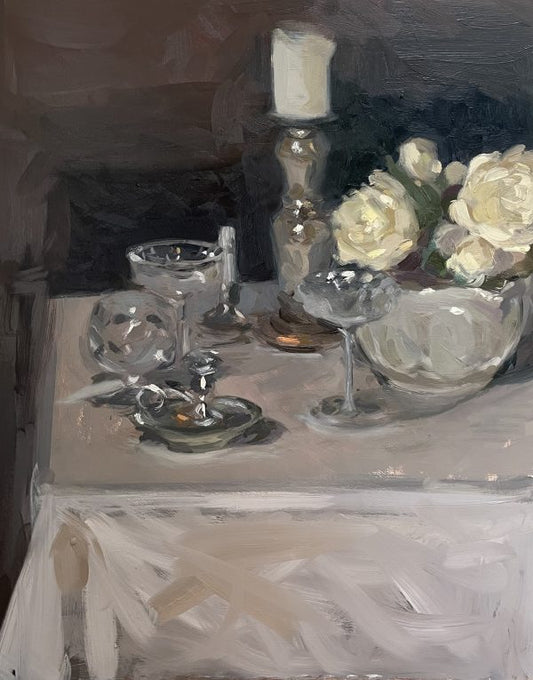Still Life with Silver Candlestick