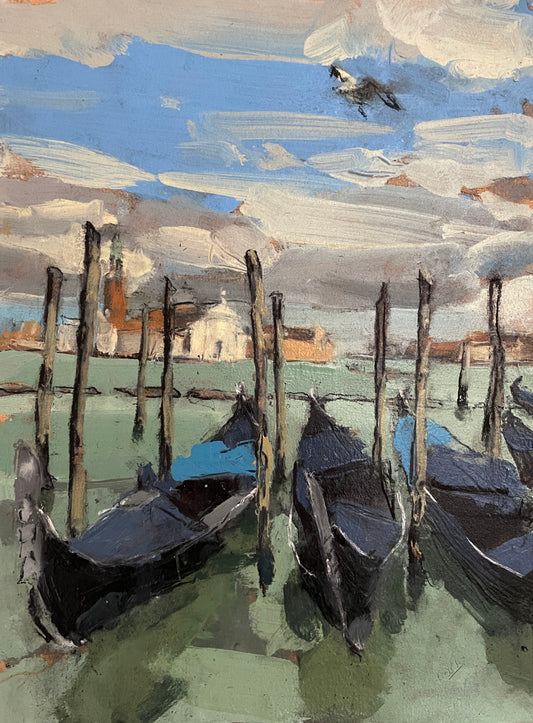 Gondolas, Guidecca Canal, Venice II