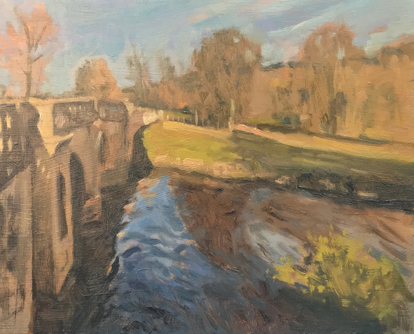 Autumn Sun, Paines Bridge, Chatsworth