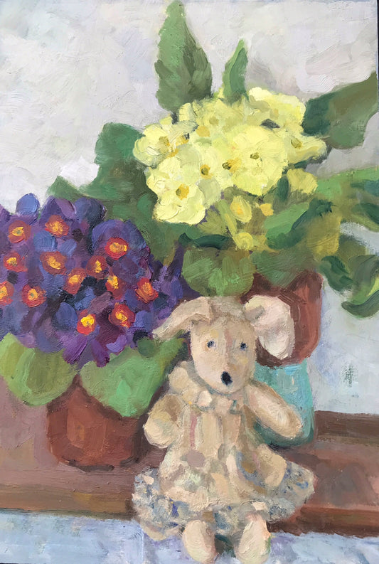 Primroses and Bunny
